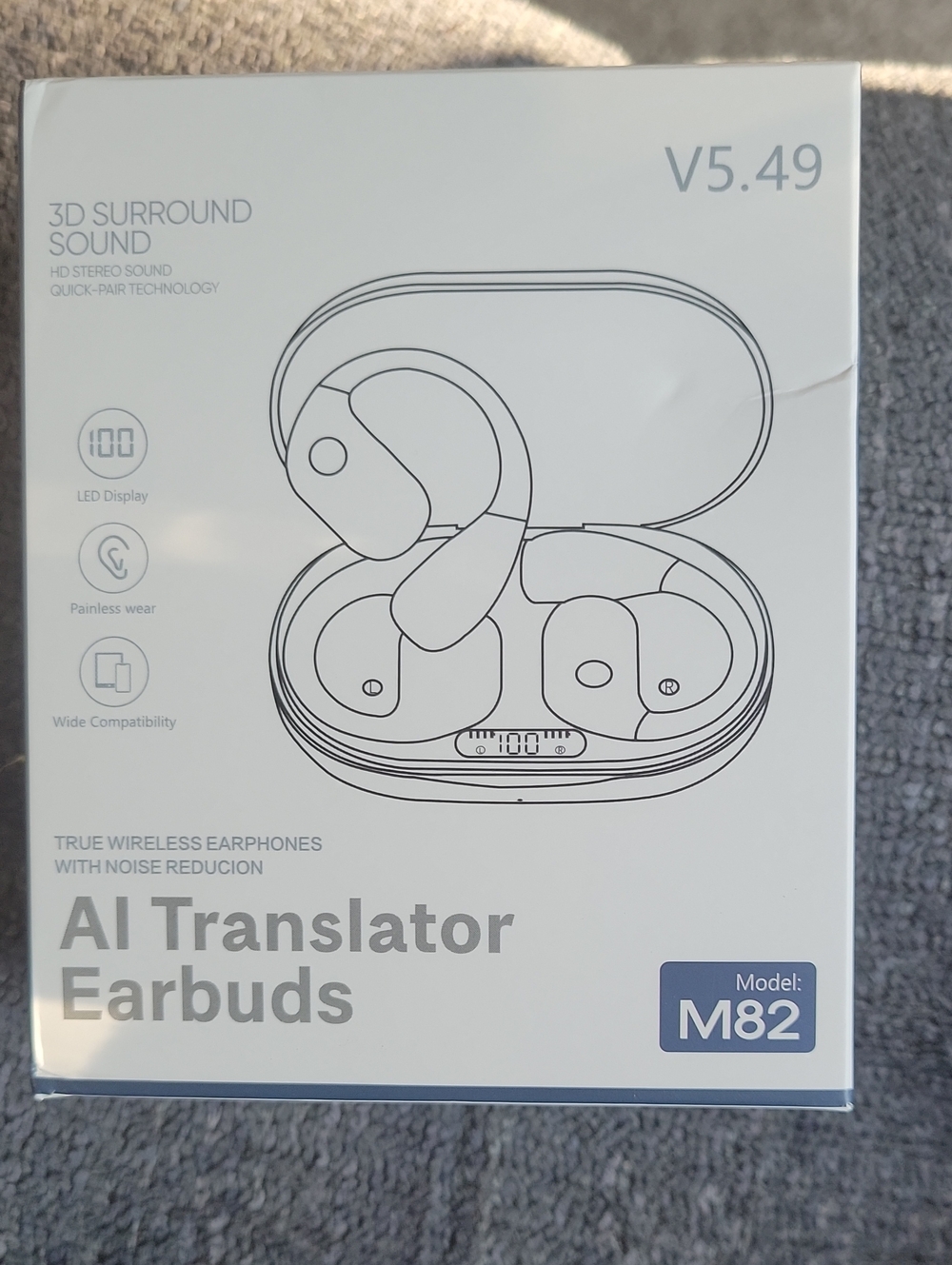 AI Translator Earbuds Model M82